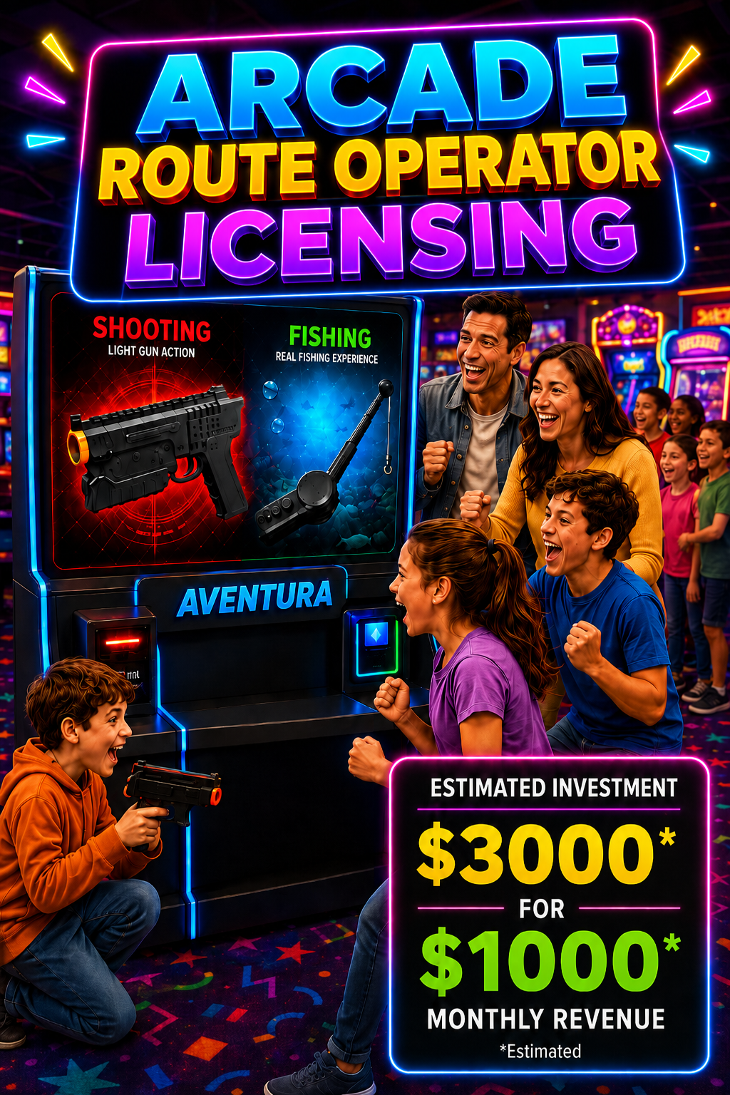 Aventura Games promotion — tap for Operator Program